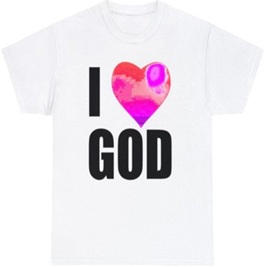 I Heart God-Wht P